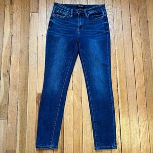 Judy Blue Jeans Mid Rise Skinny Bristol Dark‎ Wash JB82106MD Stretch Women's 28